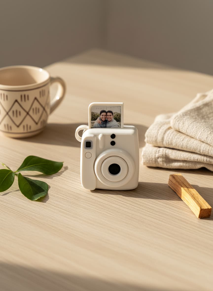 Llavero polaroid de boda
